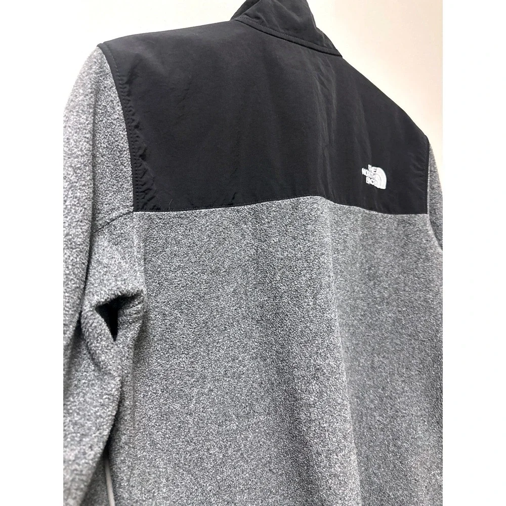 The North Face Men’s Denali Polartec Fleece Jacket Gray‎ Black Full Zip Small